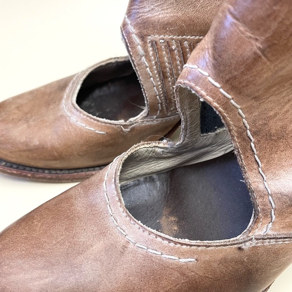 FREEBIRD by Steven Blade Slip On Bootie Size 7 Taupe Leather - Picture 14 of 16